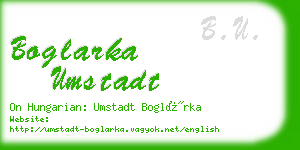 boglarka umstadt business card